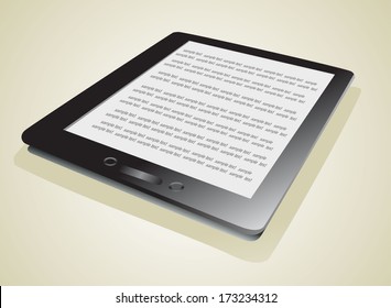 Electronic book (e-book) reader.