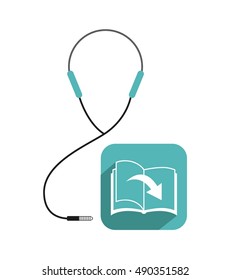 electronic book education icon vector illustration design