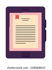 electronic book icon on white background