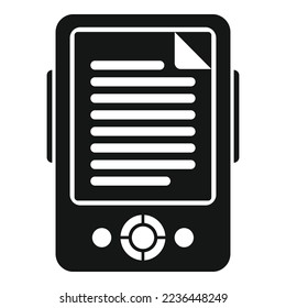 Electronic book icon simple vector. Digital education. School ebook