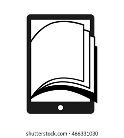 electronic book online icon vector illustration graphic