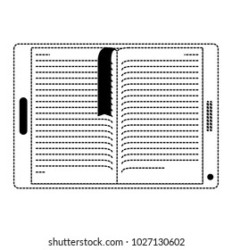 electronic book in tablet