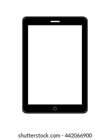 electronic book in tablet isolated icon design