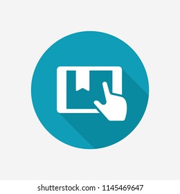 Electronic book vector icon