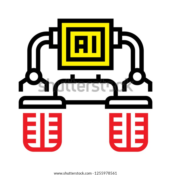 Electronic brain icon\
technology