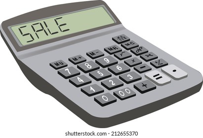electronic calculator with balances