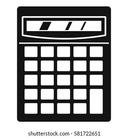 Electronic calculator icon. Simple illustration of electronic calculator vector icon for web