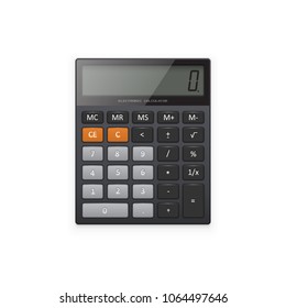 Electronic calculator. Vector illustration