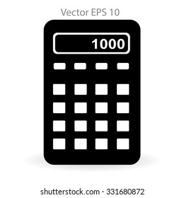 electronic calculator vector illustration