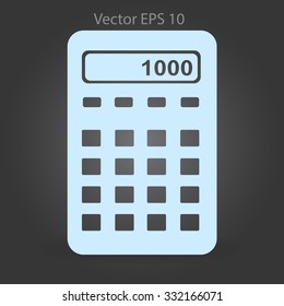 electronic calculator vector illustration