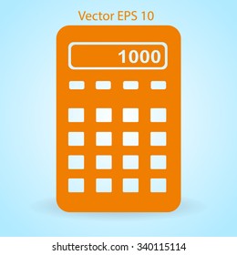 electronic calculator vector illustration