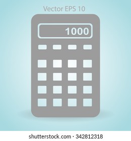 electronic calculator vector illustration