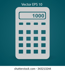 electronic calculator vector illustration