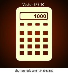 electronic calculator vector illustration