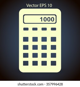 electronic calculator vector illustration