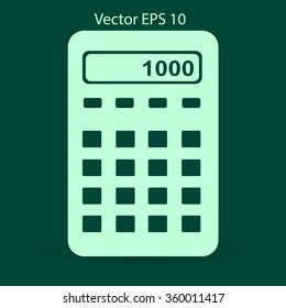 electronic calculator vector illustration