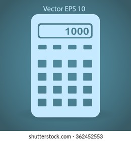 electronic calculator vector illustration
