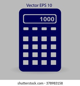 electronic calculator vector illustration