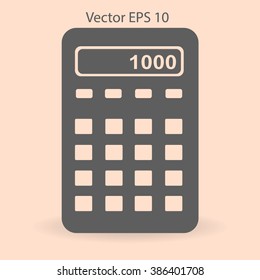 electronic calculator vector illustration