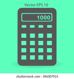 electronic calculator vector illustration