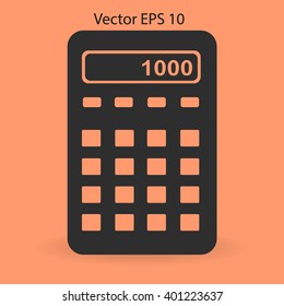 electronic calculator vector illustration
