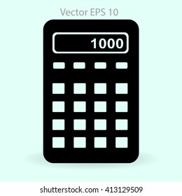 electronic calculator vector illustration