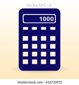 electronic calculator vector illustration