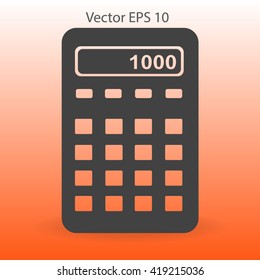 electronic calculator vector illustration