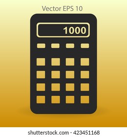 electronic calculator vector illustration