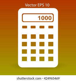 electronic calculator vector illustration