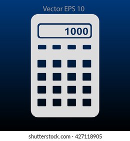 electronic calculator vector illustration