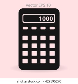 electronic calculator vector illustration
