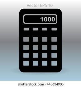 electronic calculator vector illustration