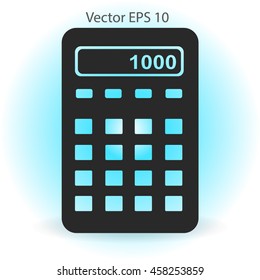 electronic calculator vector illustration