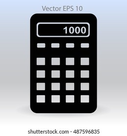 electronic calculator vector illustration
