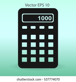 electronic calculator vector illustration
