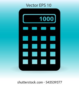 electronic calculator vector illustration