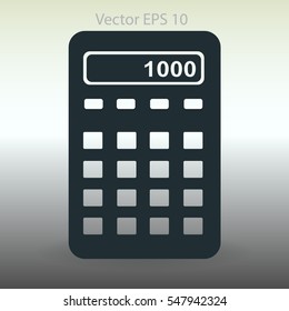 electronic calculator vector illustration