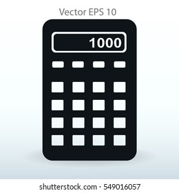 electronic calculator vector illustration