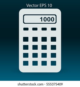 electronic calculator vector illustration