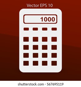 electronic calculator vector illustration