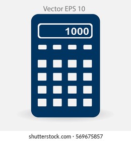 electronic calculator vector illustration