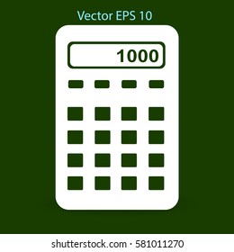 electronic calculator vector illustration