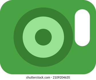 Electronic camera, illustration, vector on a white background.