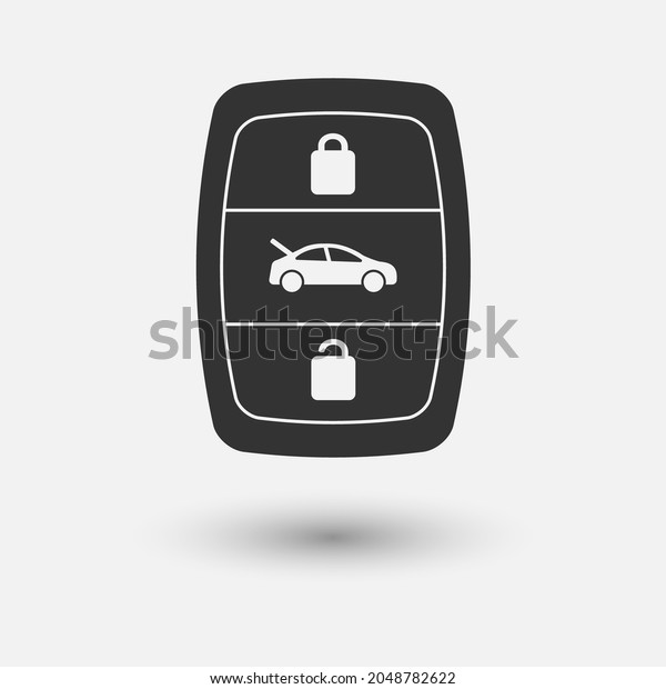Electronic Car Remote Key,\
Immobilizer.Vector illustration isolated on white background.Eps\
10.