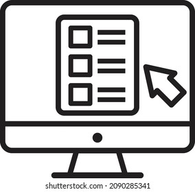 electronic catalogs icon. online document vector.