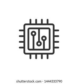 Electronic chip, Isolated processor icon