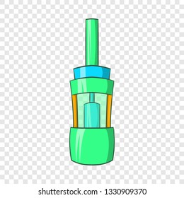Electronic cigarette atomizer icon in cartoon style on a background for any web design 
