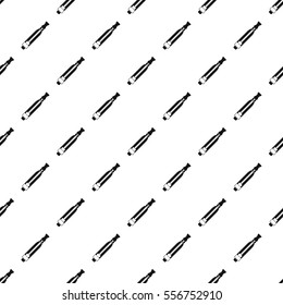 Electronic cigarette atomizer pattern. Simple illustration of electronic cigarette atomizer vector pattern for web