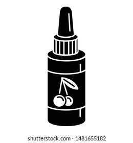 Electronic cigarette bottle liquid icon. Simple illustration of electronic cigarette bottle liquid vector icon for web design isolated on white background